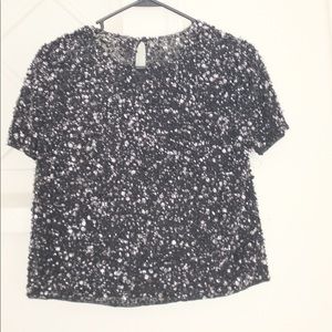 Galaxy sparkle sequin top